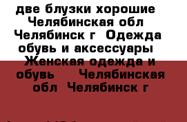 две блузки хорошие - Челябинская обл., Челябинск г. Одежда, обувь и аксессуары » Женская одежда и обувь   . Челябинская обл.,Челябинск г.